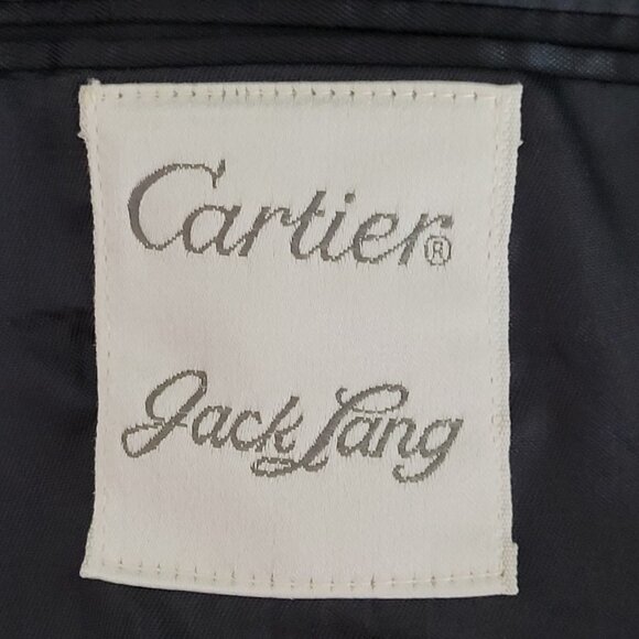 Cartier Jack Lang Tailored Blazer Jacket Mens Size 41R Navy Blue Classic - Picture 5 of 10